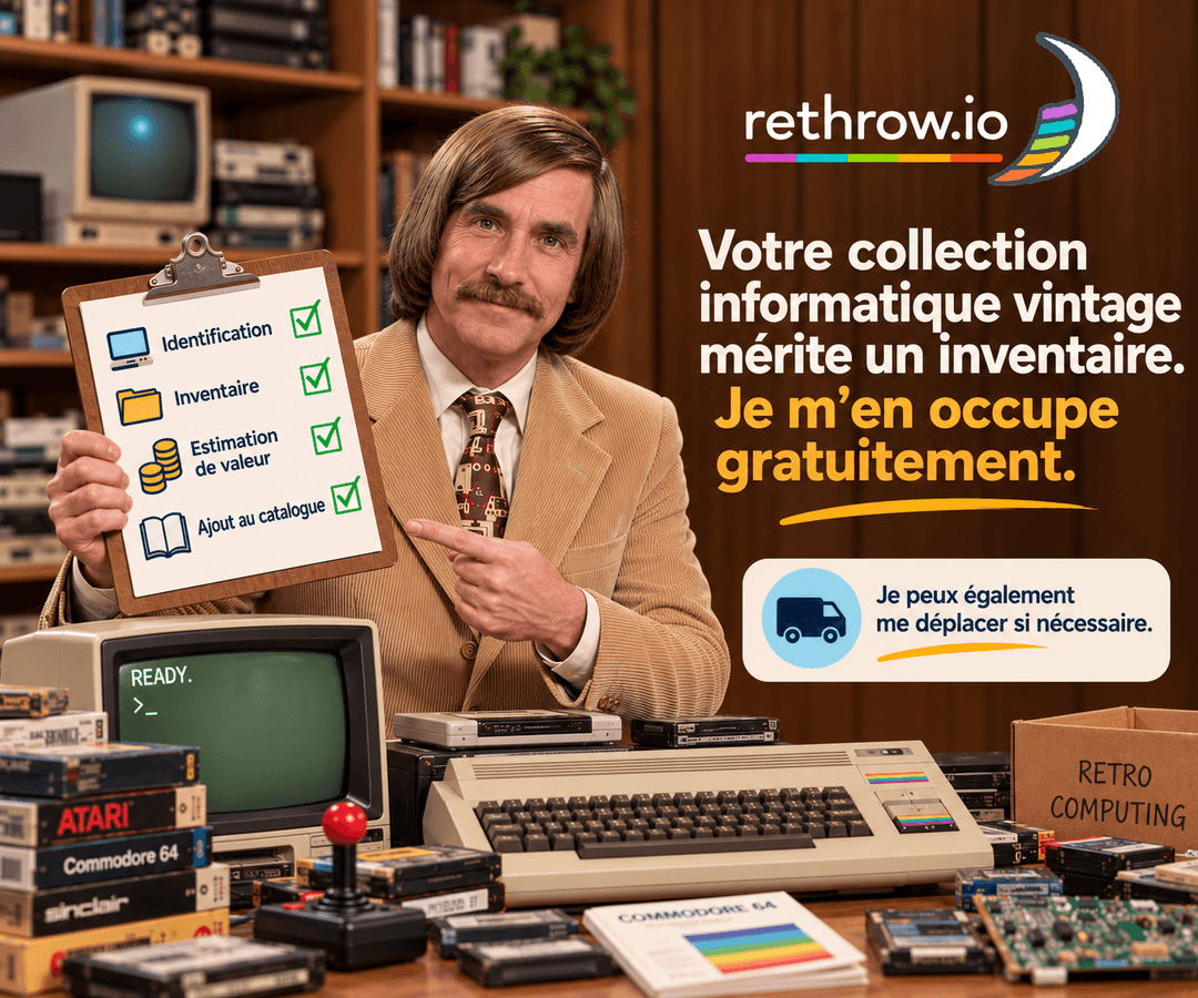 Rethrow vous aide à inventorier et estimer votre matériel vintage