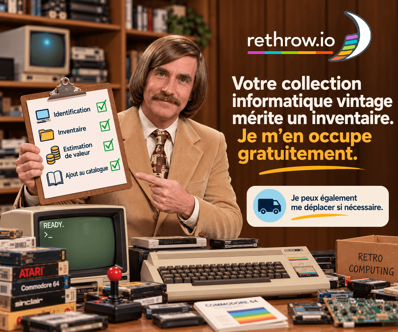 Rethrow vous aide à inventorier et estimer votre matériel vintage