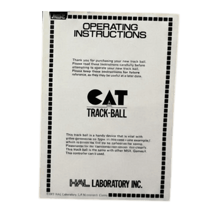 Operating instructions